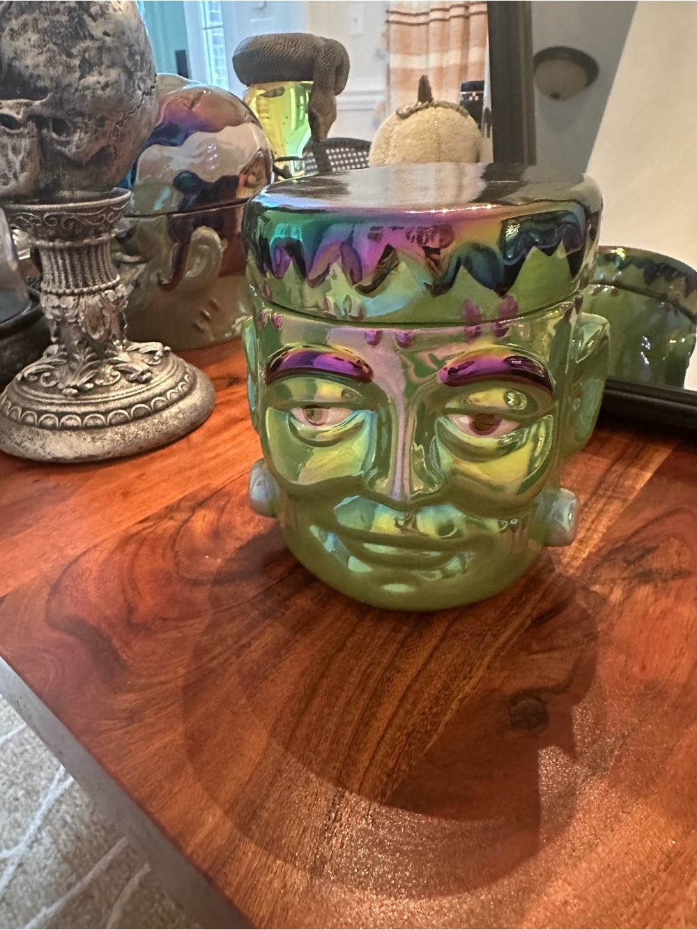 Martha Stewart Frankenstein candle.